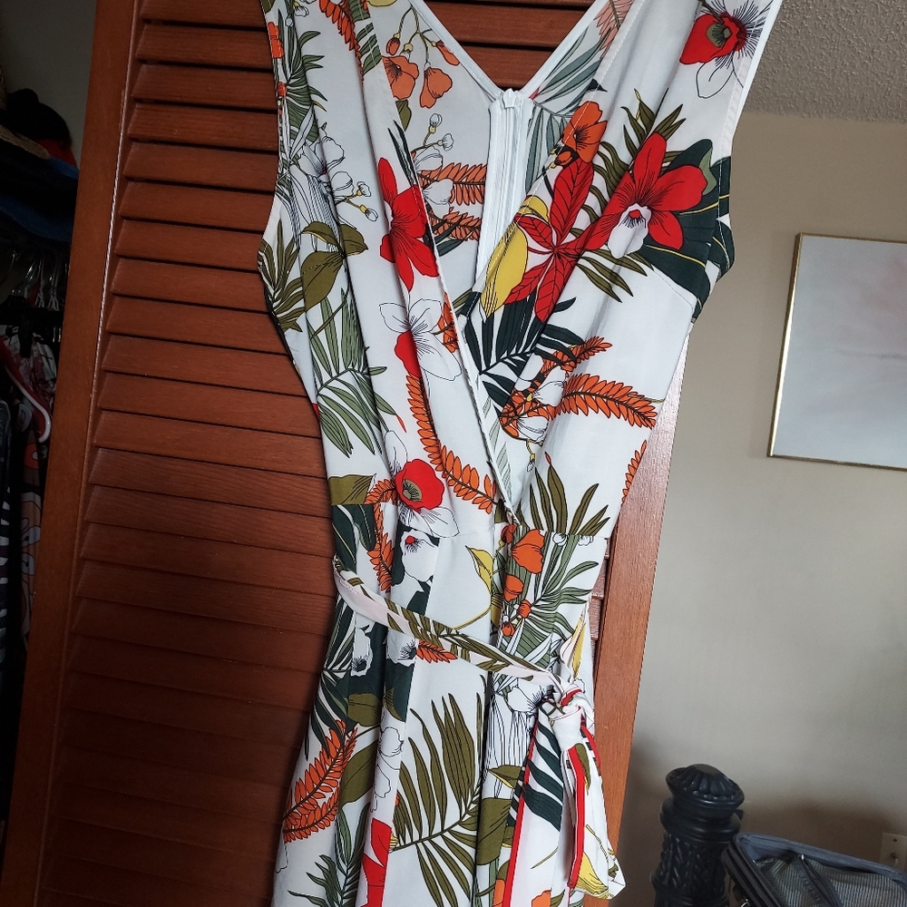 Wide legged romper